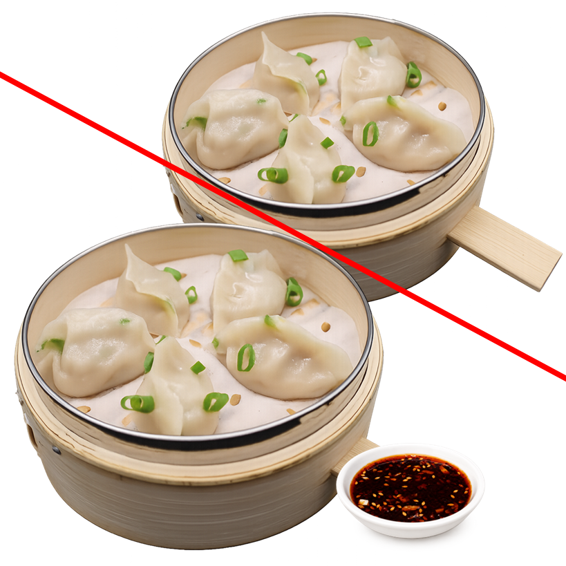 10 Dumplings - Half &amp; Half